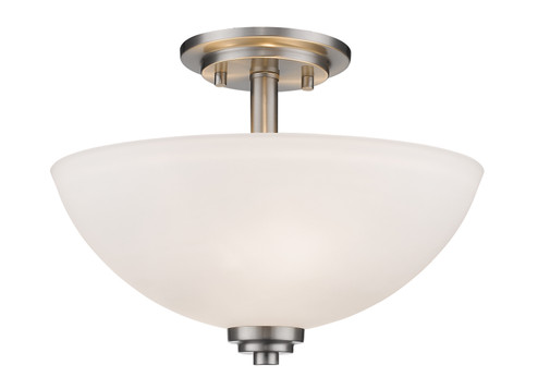 Ashton Three Light Semi Flush Mount in Brushed Nickel (224|443SFBN)