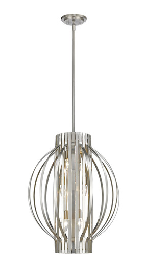 Moundou Six Light Pendant in Brushed Nickel (224|43620BN)