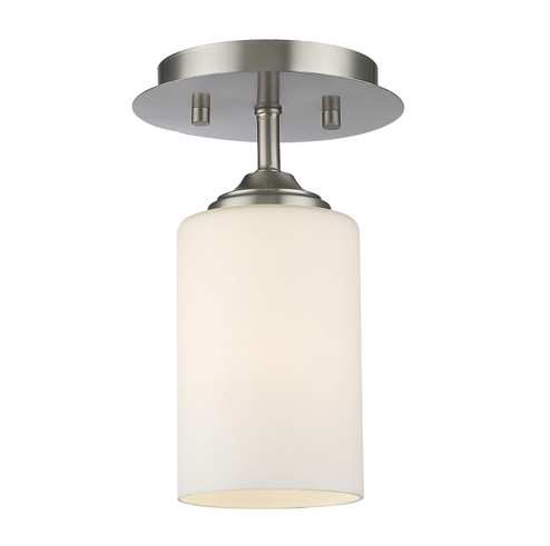 Bordeaux One Light Flush Mount in Brushed Nickel (224|435F1BN)