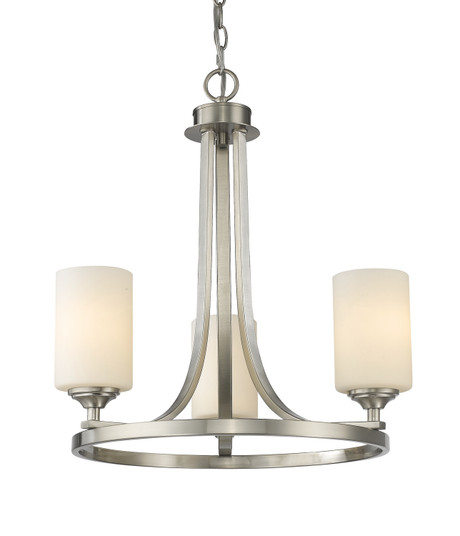 Bordeaux Three Light Chandelier in Brushed Nickel (224|4353BN)