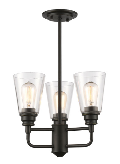 Annora Three Light Semi Flush Mount in Olde Bronze (224|428SFOB)