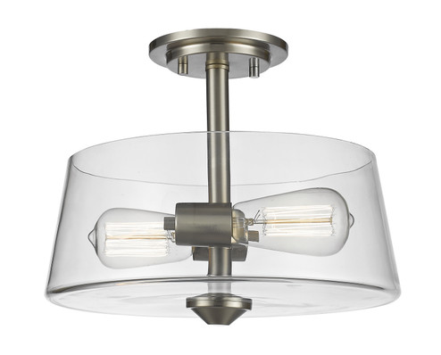 Annora Two Light Semi Flush Mount in Brushed Nickel (224|428SF2BN)