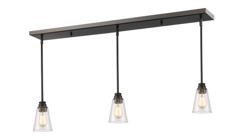 Annora Three Light Linear Chandelier in Olde Bronze (224|428MP3OB)