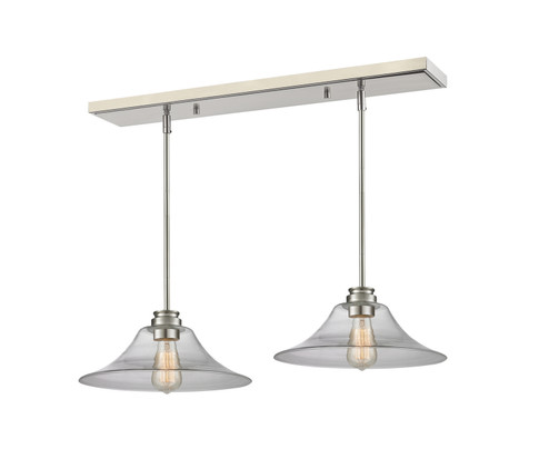 Annora One Light Linear Chandelier in Brushed Nickel (224|428MP142BN)