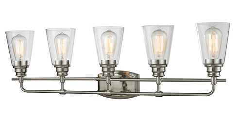 Annora Five Light Vanity in Brushed Nickel (224|4285VBN)