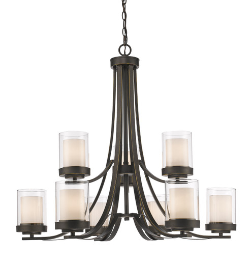 Willow Nine Light Chandelier in Olde Bronze (224|4269OB)