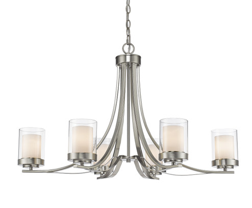 Willow Six Light Chandelier in Brushed Nickel (224|4266BN)