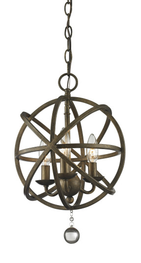 Acadia Three Light Chandelier in Golden Bronze (224|41612)