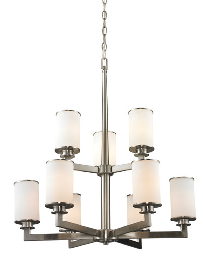 Savannah Nine Light Chandelier in Brushed Nickel (224|4129)