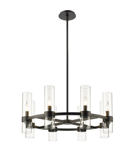 Datus Eight Light Chandelier in Matte Black (224|40088MB)
