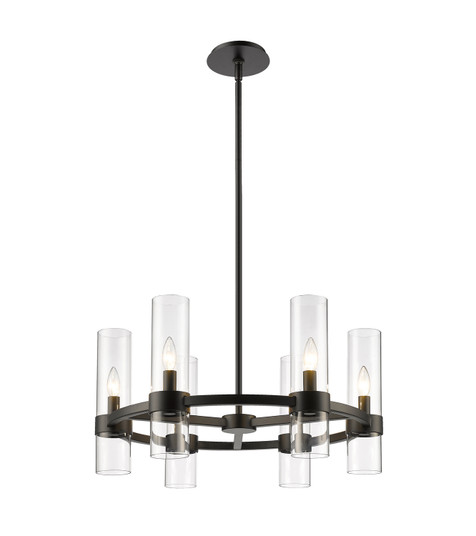 Datus Six Light Chandelier in Matte Black (224|40086MB)