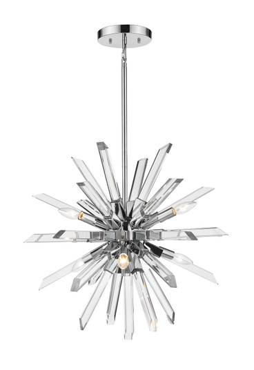 Burst Six Light Chandelier in Chrome (224|40036CH)