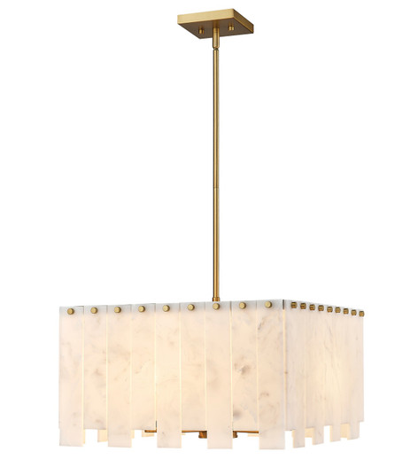 Viviana Eight Light Chandelier in Rubbed Brass (224|345P20RB)