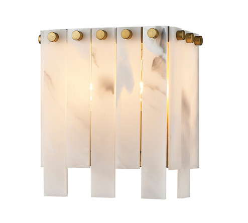 Viviana Two Light Wall Sconce in Rubbed Brass (224|3452SRB)