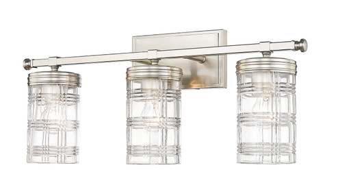 Archer Three Light Vanity in Brushed Nickel (224|3443VBN)