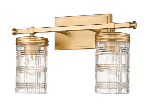 Archer Two Light Vanity in Heirloom Gold (224|3442VHG)
