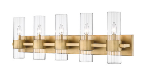 Lawson Five Light Vanity in Rubbed Brass (224|3435VRB)