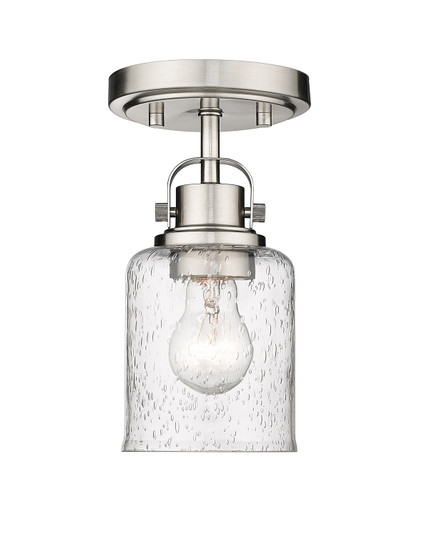 Kinsley One Light Flush Mount in Brushed Nickel (224|340F1BN)