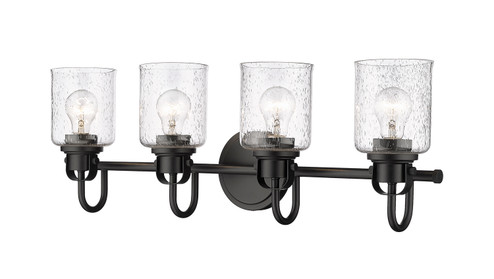 Kinsley Four Light Vanity in Matte Black (224|3404VMB)