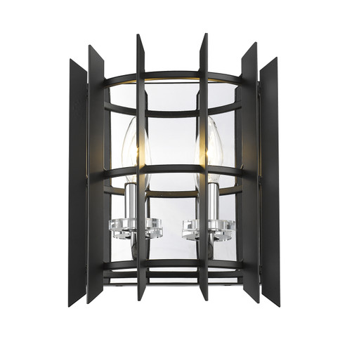 Haake Two Light Wall Sconce in Chrome (224|3382SMBCH)