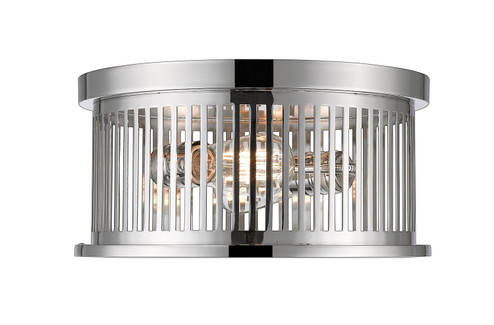 Camellia Two Light Flush Mount in Polished Nickel (224|334F2PN)