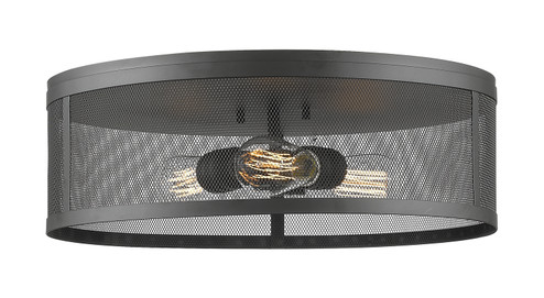 Meshsmith Three Light Flush Mount in Bronze (224|331F18BRZ)