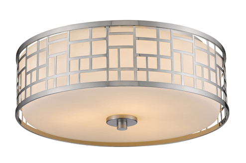 Elea Three Light Flush Mount in Brushed Nickel (224|330F16BN)