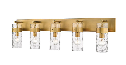 Fontaine Five Light Vanity in Rubbed Brass (224|30355VRB)