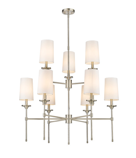 Emily Nine Light Chandelier in Brushed Nickel (224|30339BN)