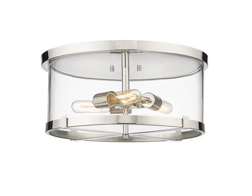 Callista Three Light Flush Mount in Polished Nickel (224|3032FPN)