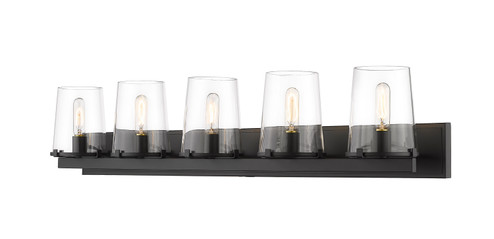 Callista Five Light Vanity in Matte Black (224|30325VMB)