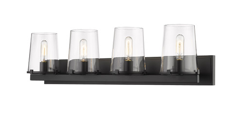 Callista Four Light Vanity in Matte Black (224|30324VMB)