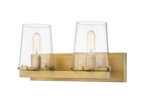 Callista Two Light Vanity in Rubbed Brass (224|30322VRB)