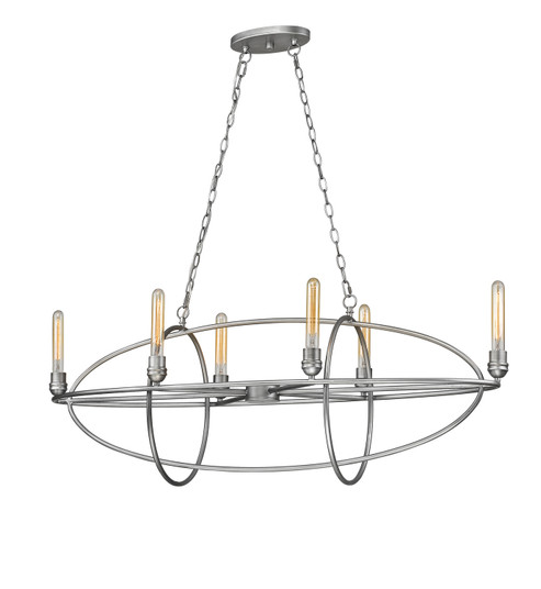 Persis Six Light Chandelier in Old Silver (224|30006OS)