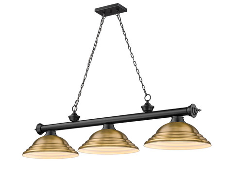 Cordon Three Light Billiard in Matte Black (224|23063MBSRB)