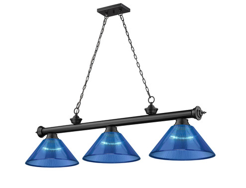 Cordon Three Light Billiard in Matte Black (224|23063MBARDB)