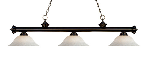 Riviera Three Light Billiard in Bronze (224|2003BRZWM16)
