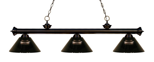 Riviera Three Light Billiard in Bronze (224|2003BRZARS)