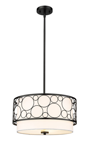 Kendall Three Light Pendant in Matte Black (224|19717MB)