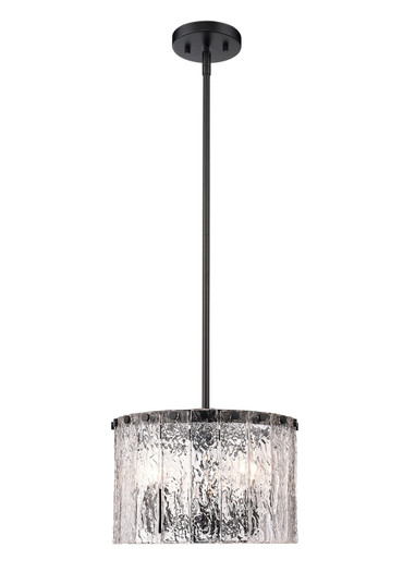Glacier Three Light Pendant in Matte Black (224|1943P12MB)