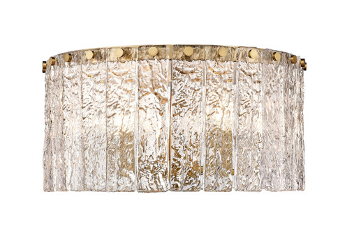 Glacier Five Light Flush Mount in Modern Gold (224|1943F16MGLD)