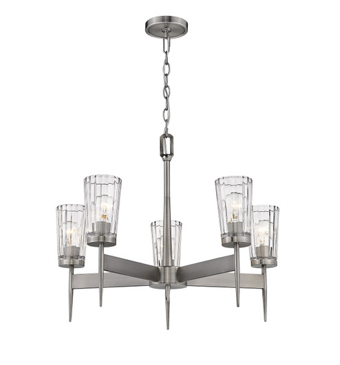 Flair Five Light Chandelier in Antique Nickel (224|19325AN)