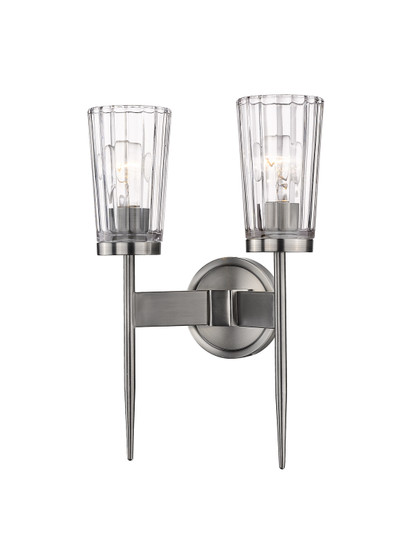 Flair Two Light Wall Sconce in Antique Nickel (224|19322SAN)