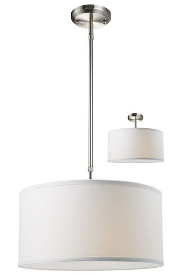 Albion Three Light Pendant in Brushed Nickel (224|17116WC)