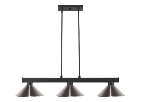 Cobalt Three Light Billiard in Matte Black (224|152MBMBN)