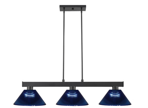 Cobalt Three Light Billiard in Matte Black (224|152MBARDB)