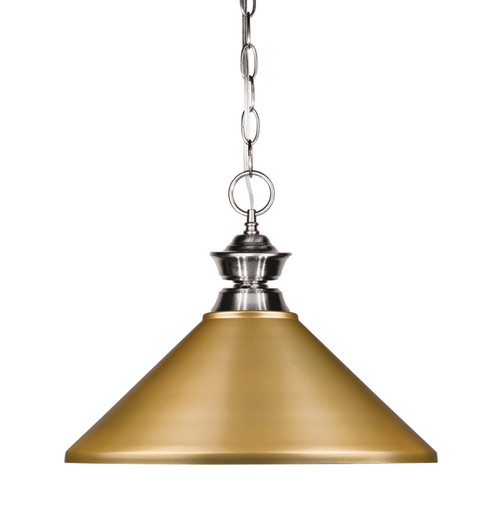 Pendant Lights One Light Pendant in Brushed Nickel (224|100701BNMSG)
