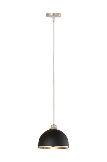 Landry One Light Pendant in Matte Black + Brushed Nickel (224|1004P10MBBN)