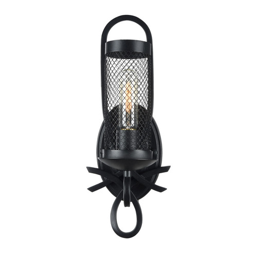 Kenosha One Light Wall Sconce in Rustic Black (360|WS700131RCBK)