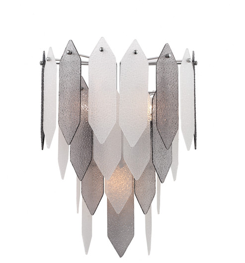 Stratus Three Light Wall Sconce in Chrome (360|WS700123CHSMF)
